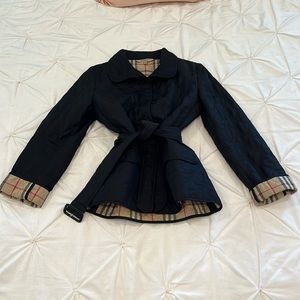 Quilted Burberry Coat with Belt